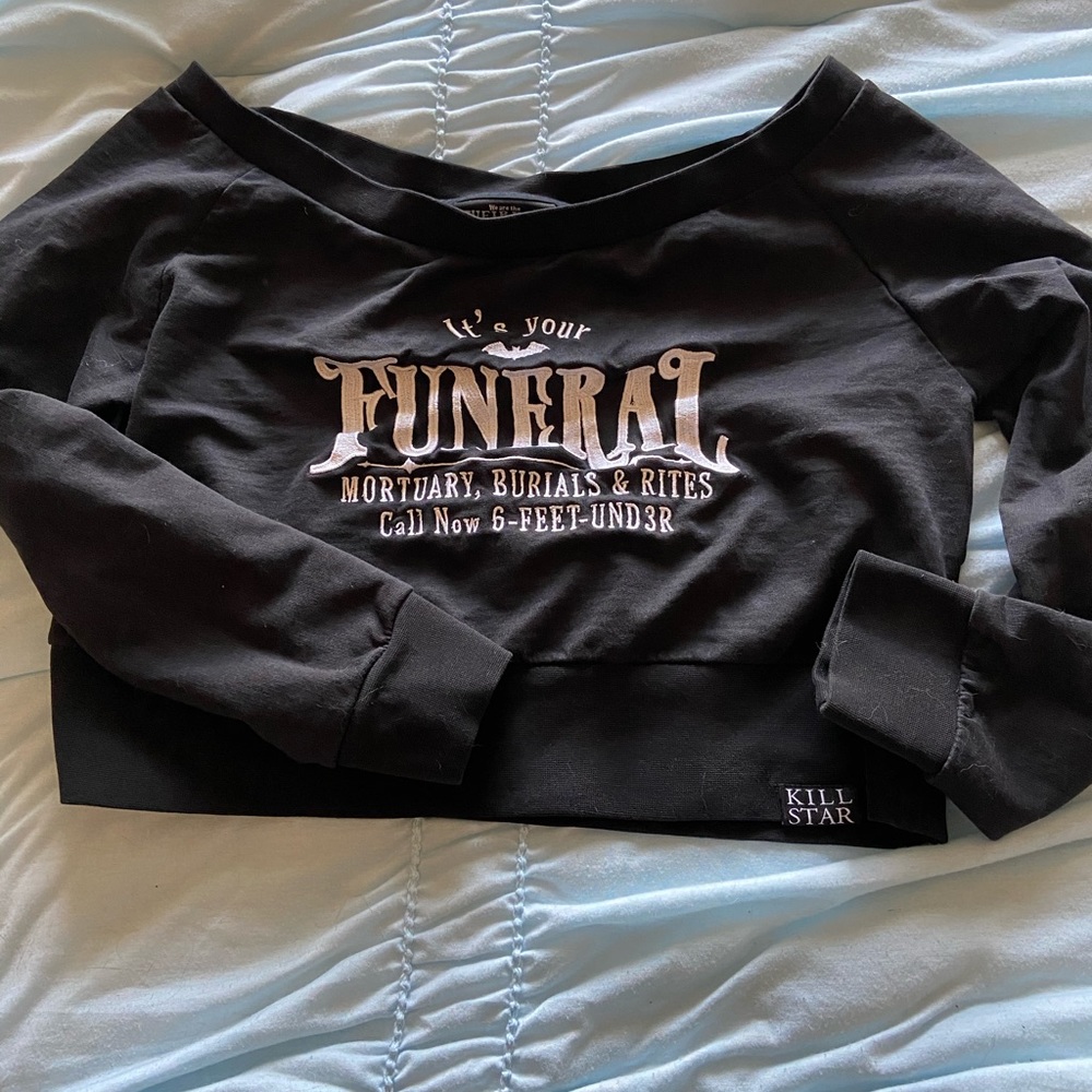 Killstar Funeral Crop Sweater